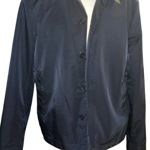 ASOS Men's Dark Blue Lightweight Jacket